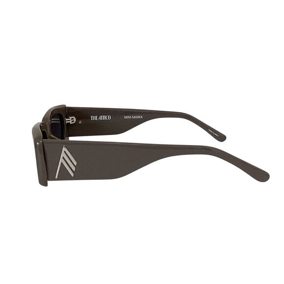THE ATTICO x LINDA FARROW Mini Marfa Taupe Rectangular Sunglasses main image 5